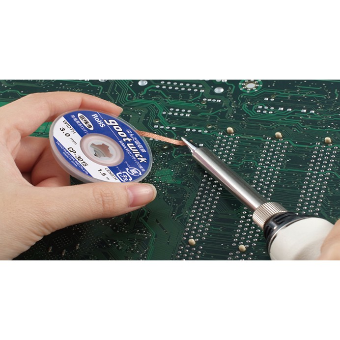 Dây hút thiếc Gootwick 3mm (xanh) hàng Nhật xịn