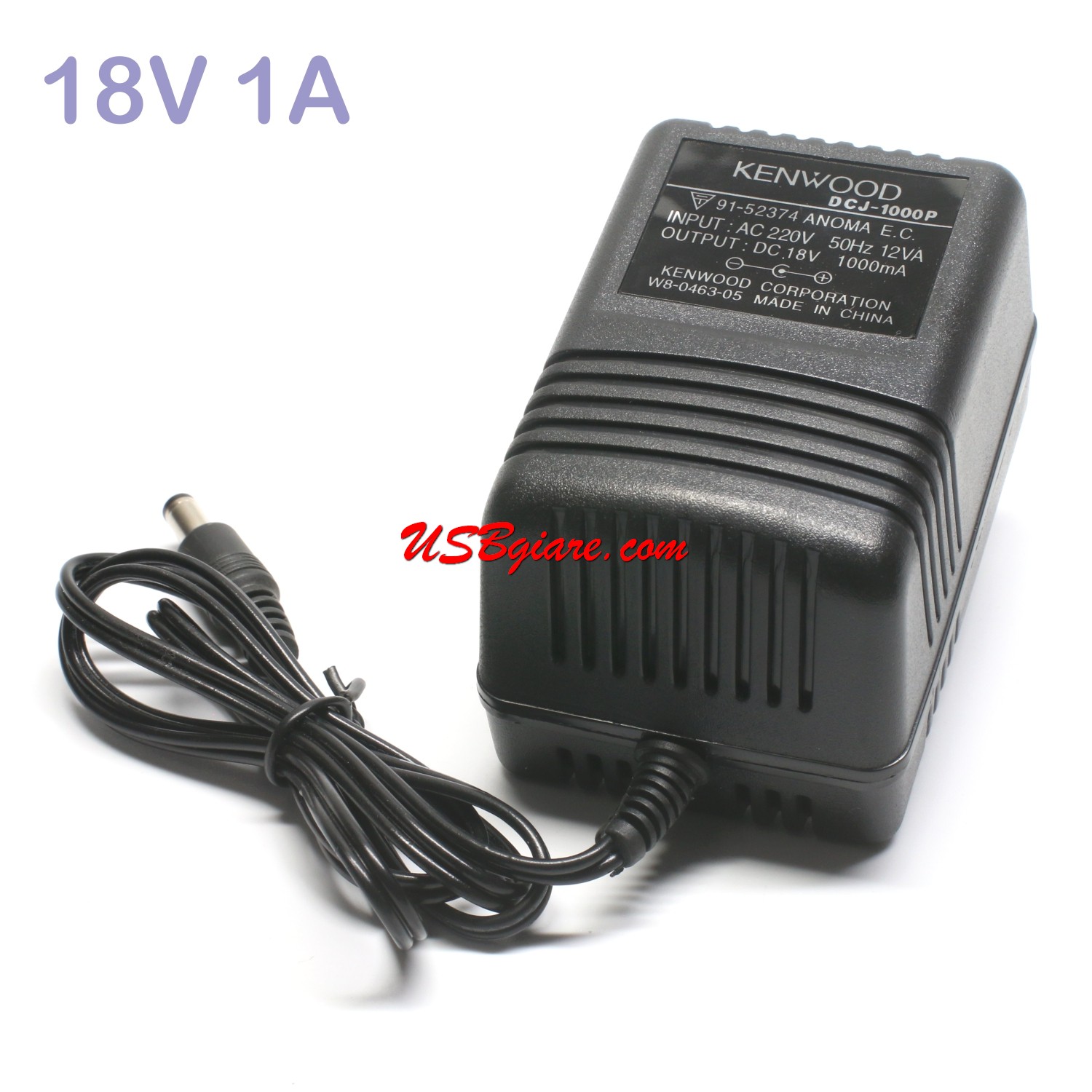 Adaptor adapter 18v 1a kenwood dcj-1000p