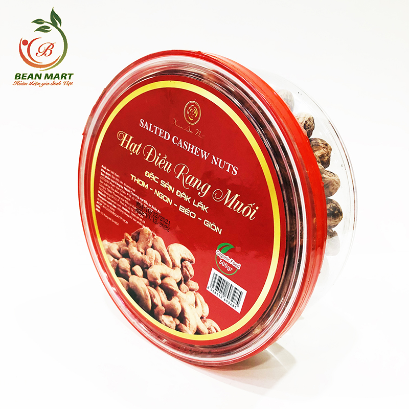 Hạt Điều Rang Muối Hảo Hạng - Hộp 500gr