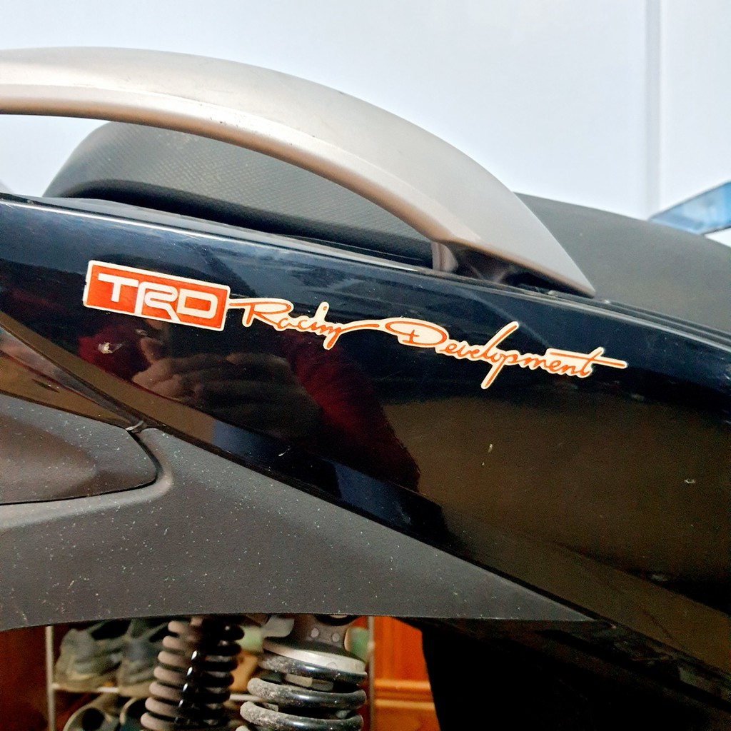 Tem Đuôi ( Tem Sườn) TRD, PERFORMANTE Dán Mọi Loại Xe Máy (Giá 1 Cặp)