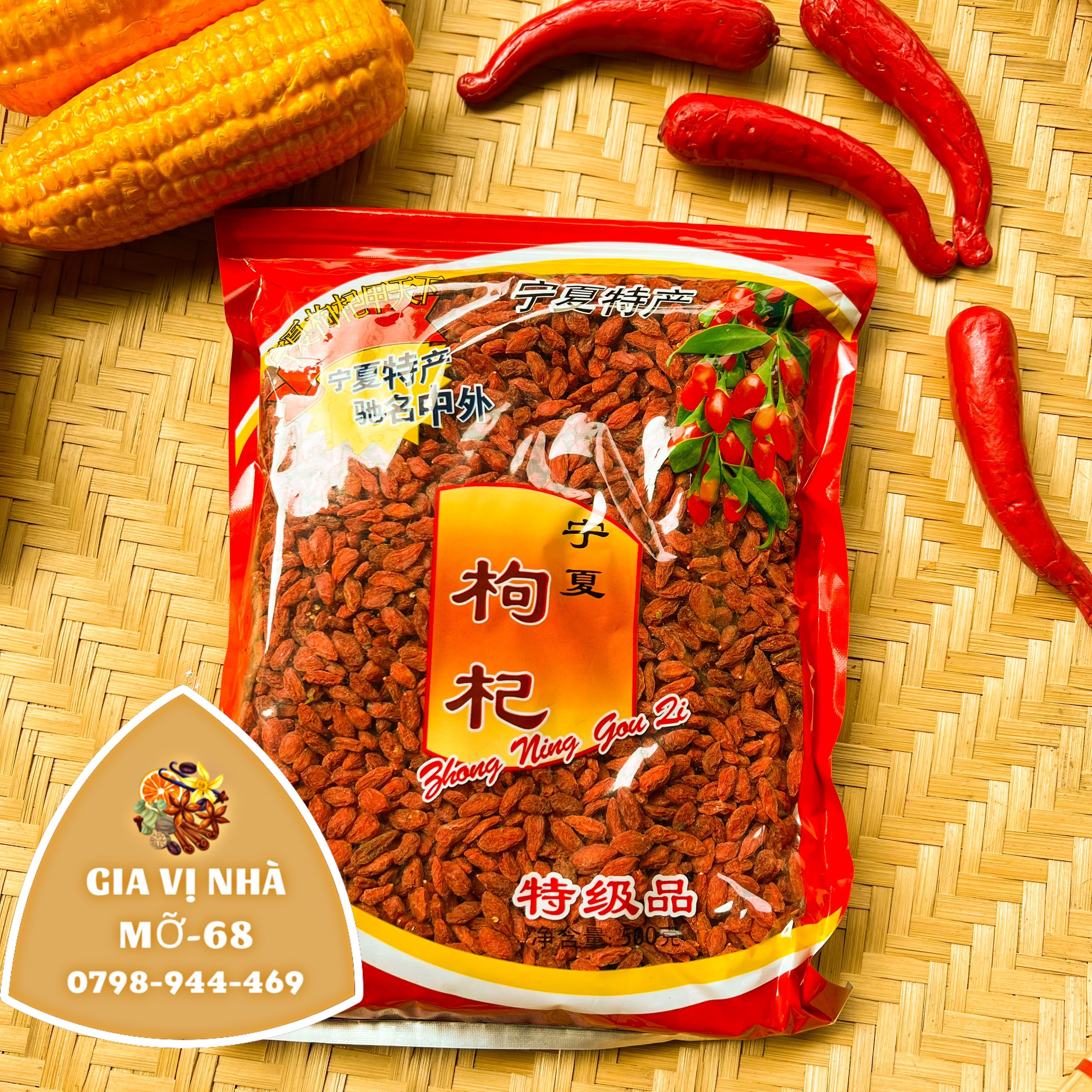 Hạt kỷ tử đỏ ninh hạ loại ngon 500gr