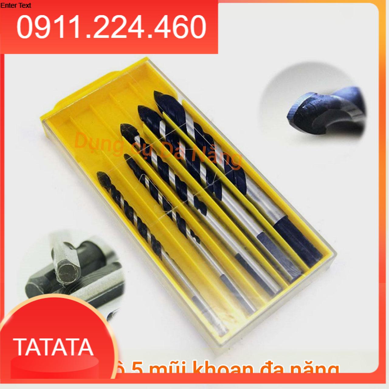 Bộ 5 mũi khoan đa năng mũi thép Tungsten 5-10.5mm