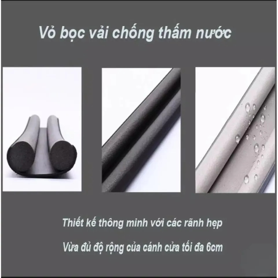 Nẹp xốp chặn cửa thông minh 90cm