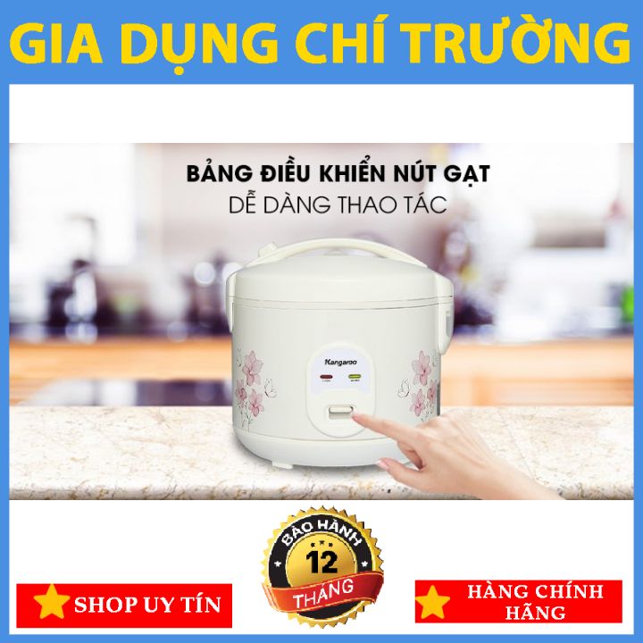 [NỒI CƠM ĐIỆN NẮP GÀI] Kangaroo KG12RC1 1.2 lít