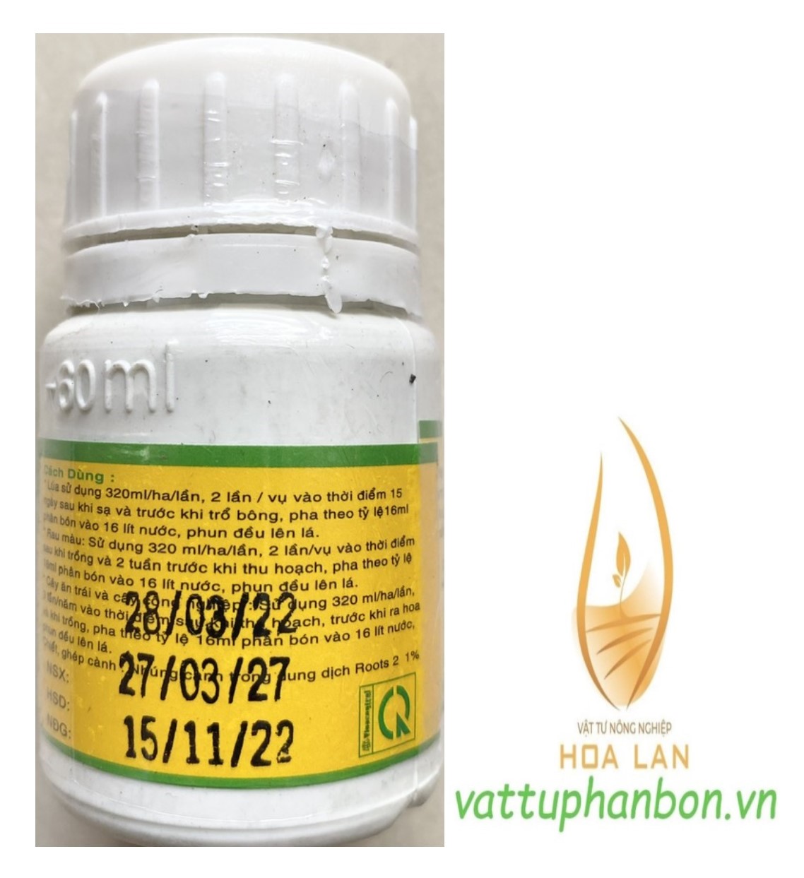 Roots 2 Phân Bón Lá Hữu Cơ & Sinh Học - #493A# 60ml