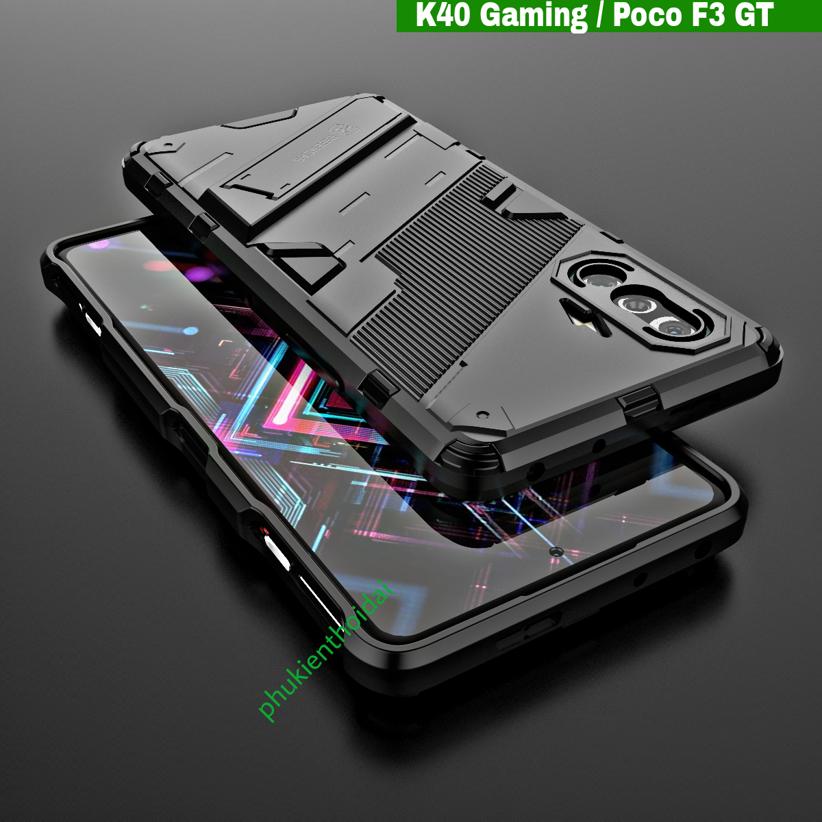 ỐP LƯNG REDMI K40 GAMING / POCO F3 GT IRON MAN VER 2 CHỐNG SỐC CHỐNG VA ĐẬP