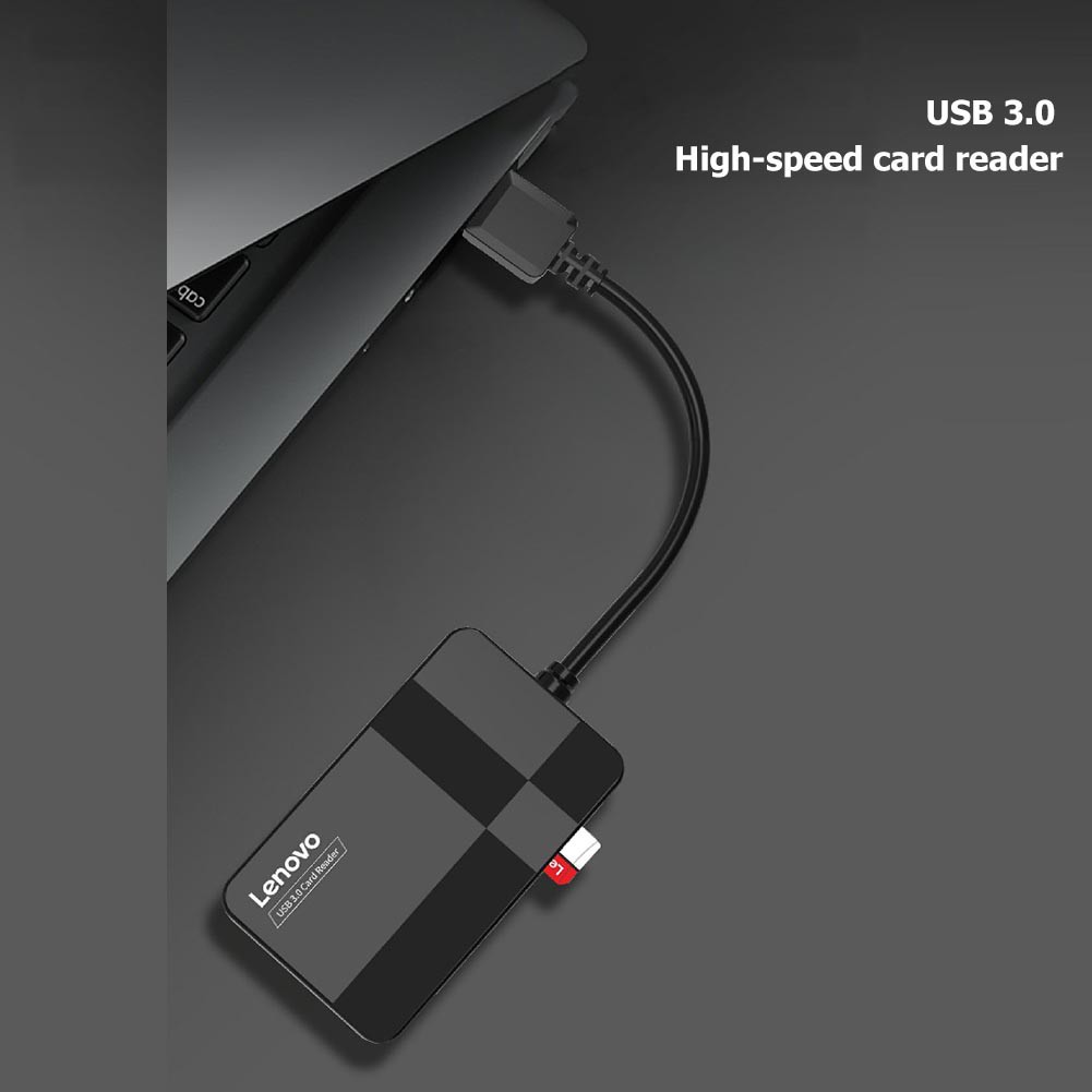 Đầu Đọc Thẻ Nhớ Đa Năng Lenovo D302 Usb 3.0 ( Tf/Sd/Cf/Microsd)