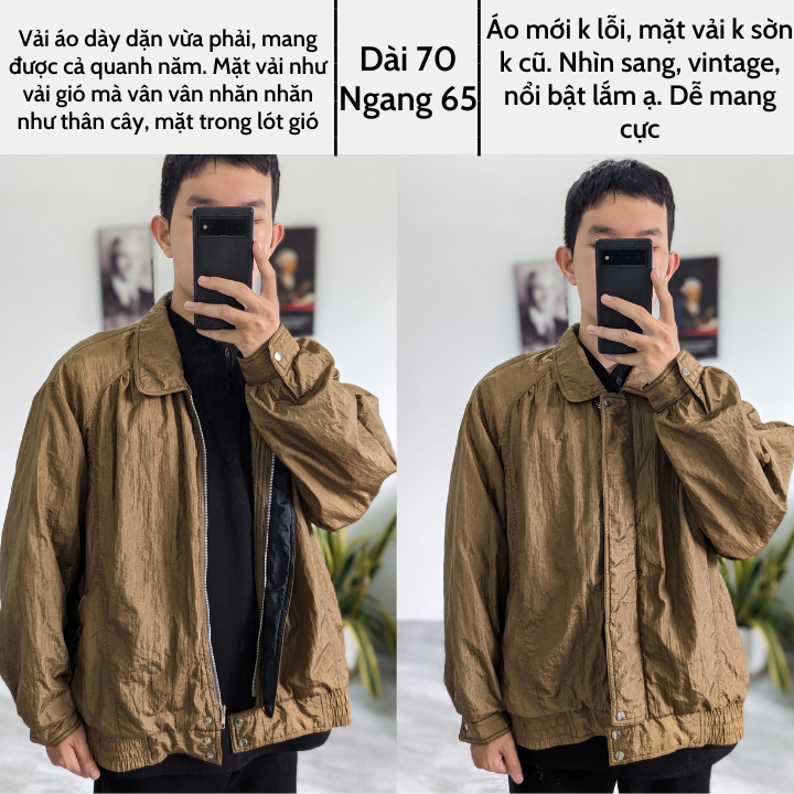 Áo khoác bomber 2hand unisex nam nữ vintage secondhand