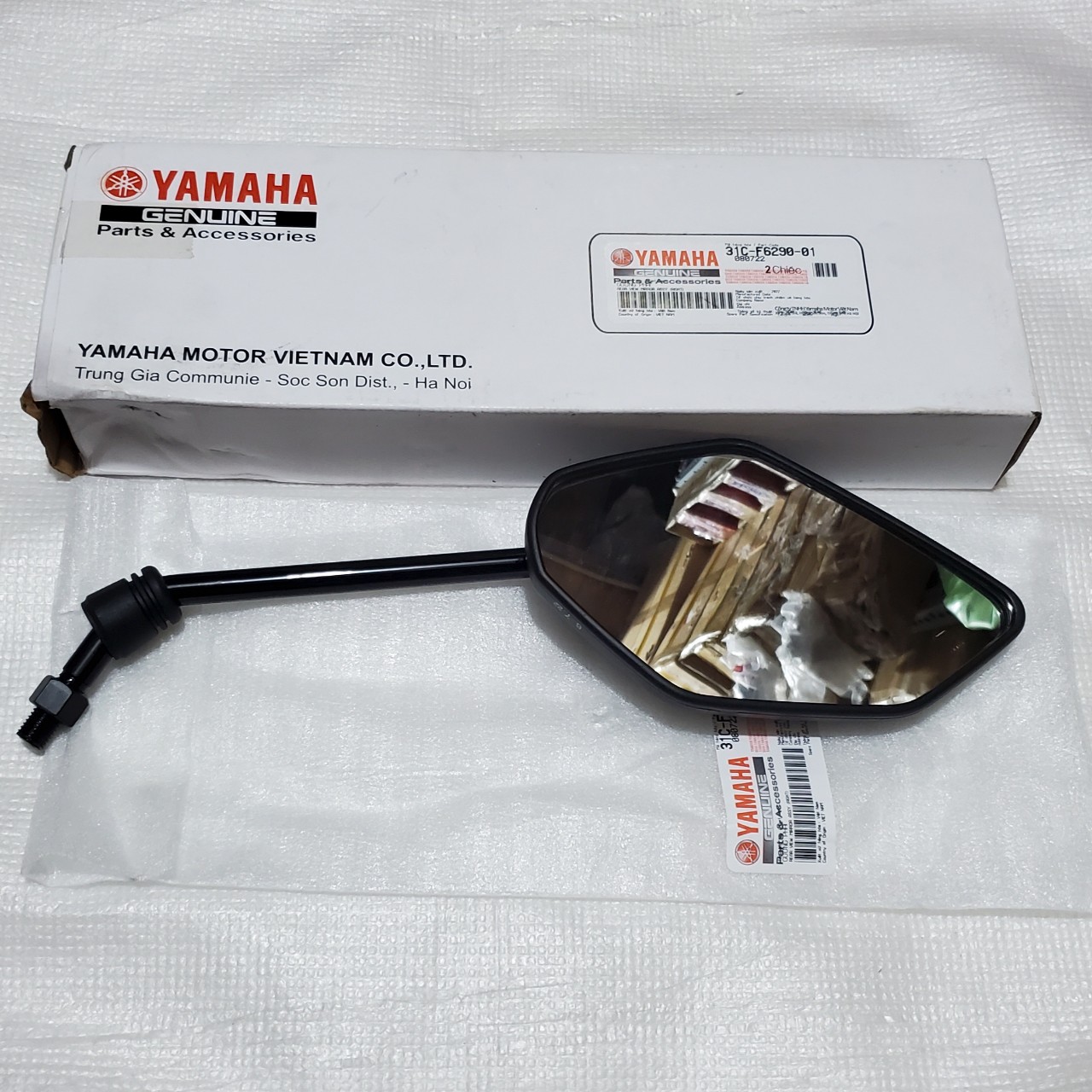 Kính hậu - kiếng hậu exciter, jupiter, nouvo zin hãng yamaha 31c-f6290-01 /31c-f6280-01
