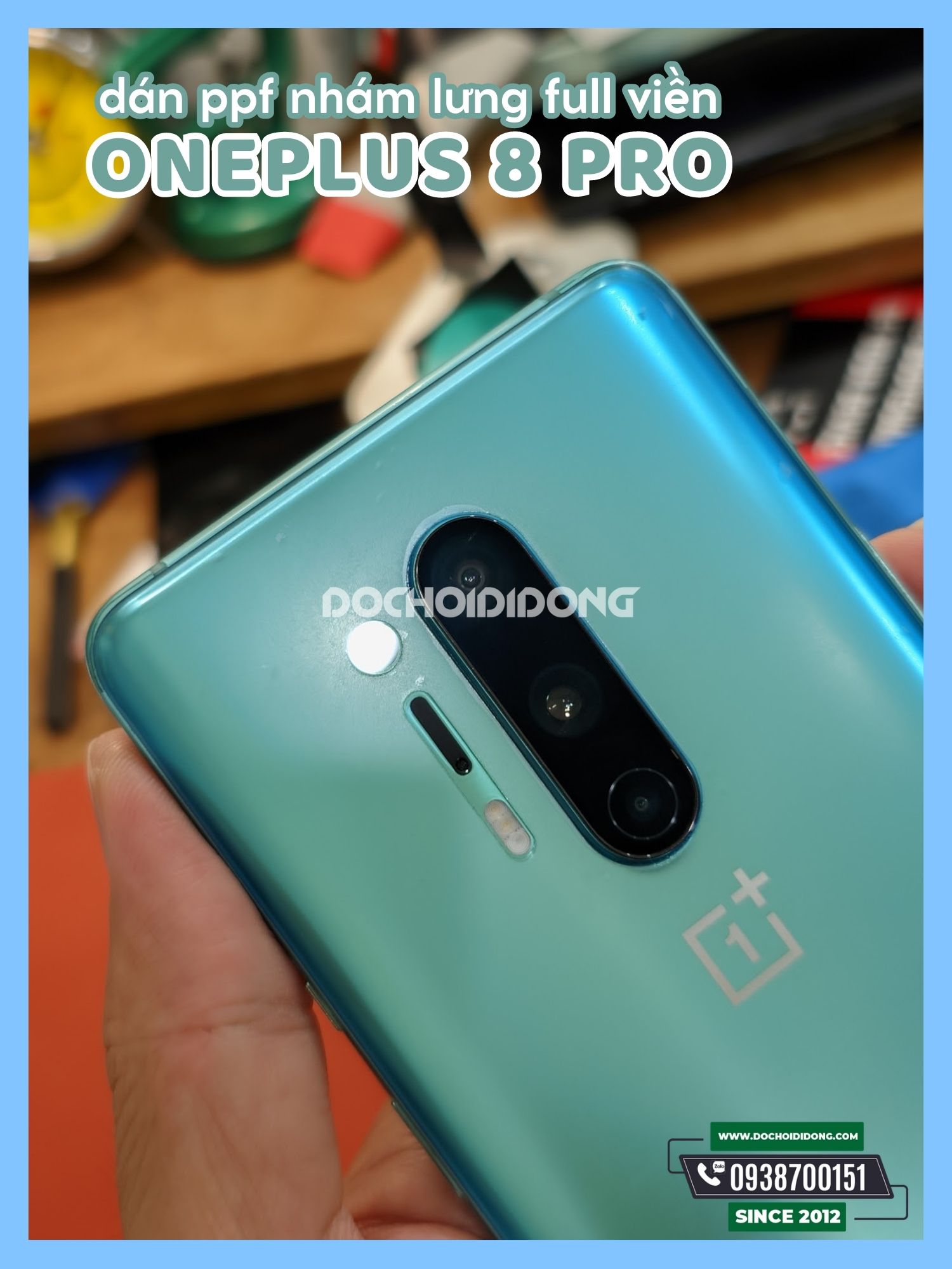 [HCM]Miếng dán PPF OnePlus 8 Pro trong nhám đổi màu
