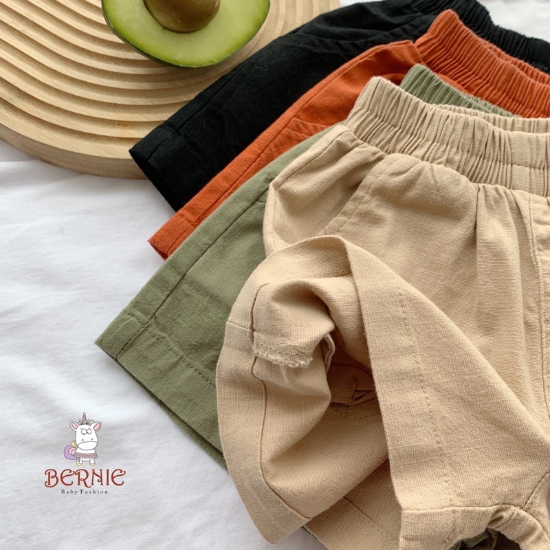 QUẦN SOOC LINEN UNISEX SIÊU ĐẸP CHO BÉ