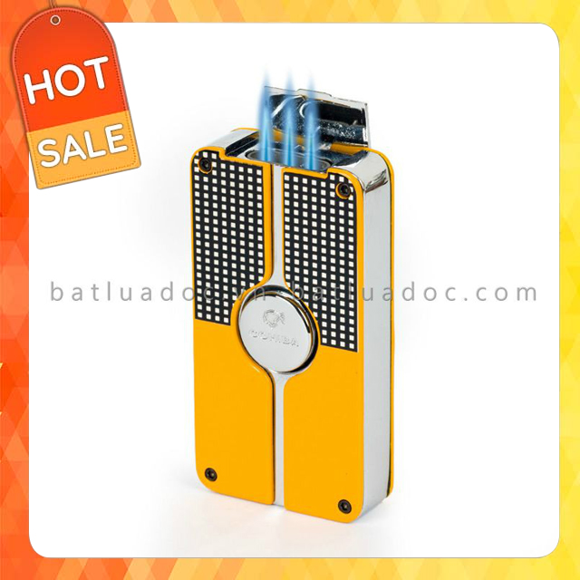 Hộp Quẹt Bật Lửa Khò Ga 3 Tia Cohiba COB-58 - Kèm Đục Cao Cấp - Hộp Quẹt Chuyên Dụng (KHÔNG CHỨA XĂNG GAS)