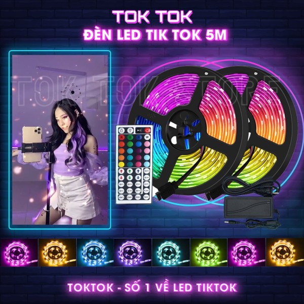 Bảng giá Đèn Led TikTok quay TikTok, đèn màu trang trí video clip hỗ trợ các Tiktoker đại triệu views