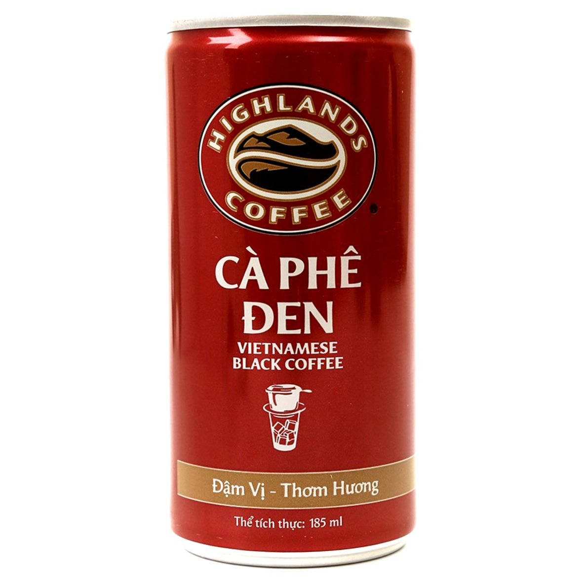 [Thùng 24 Lon] Cà Phê ĐEN Highlands coffee (185ml/lon)