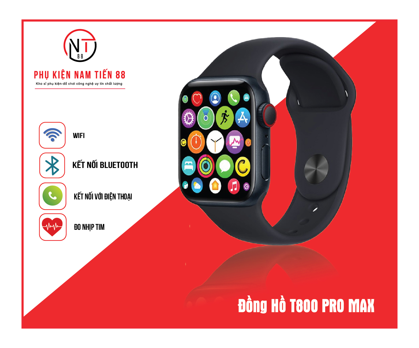 Đồng hồ T800 Pro Max - MixASale