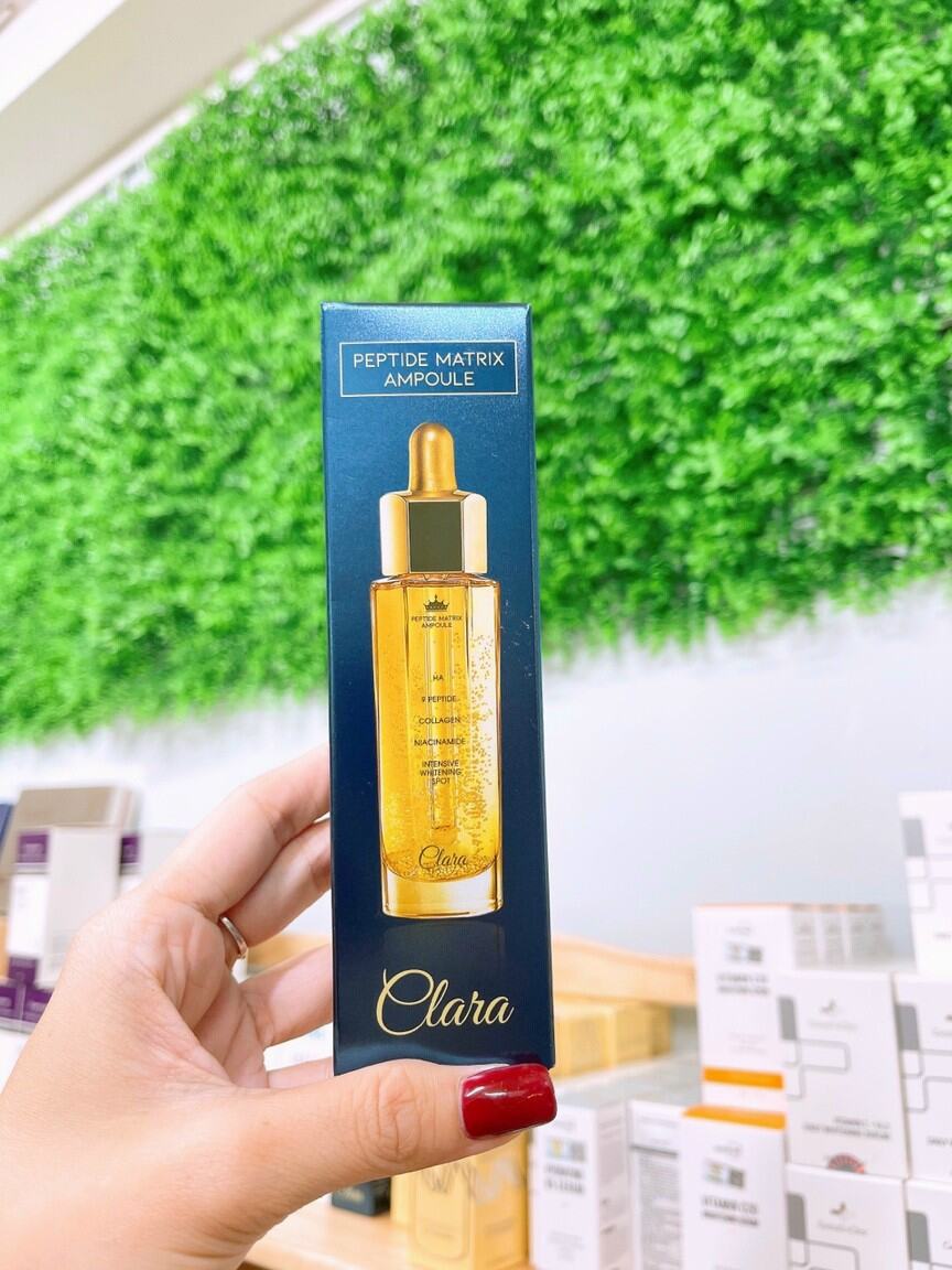 [Hoàn Tiền 8%]Tinh chất dưỡng ẩm trắng da Clara Peptide Matrix Ampoule ( XẢ KHO DATE 16/06/2025)