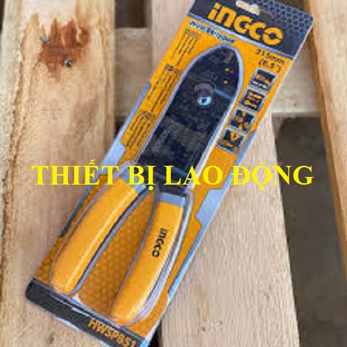 8.5inch/215mm kìm tuốt dây điện đa năng ingco hwsp851