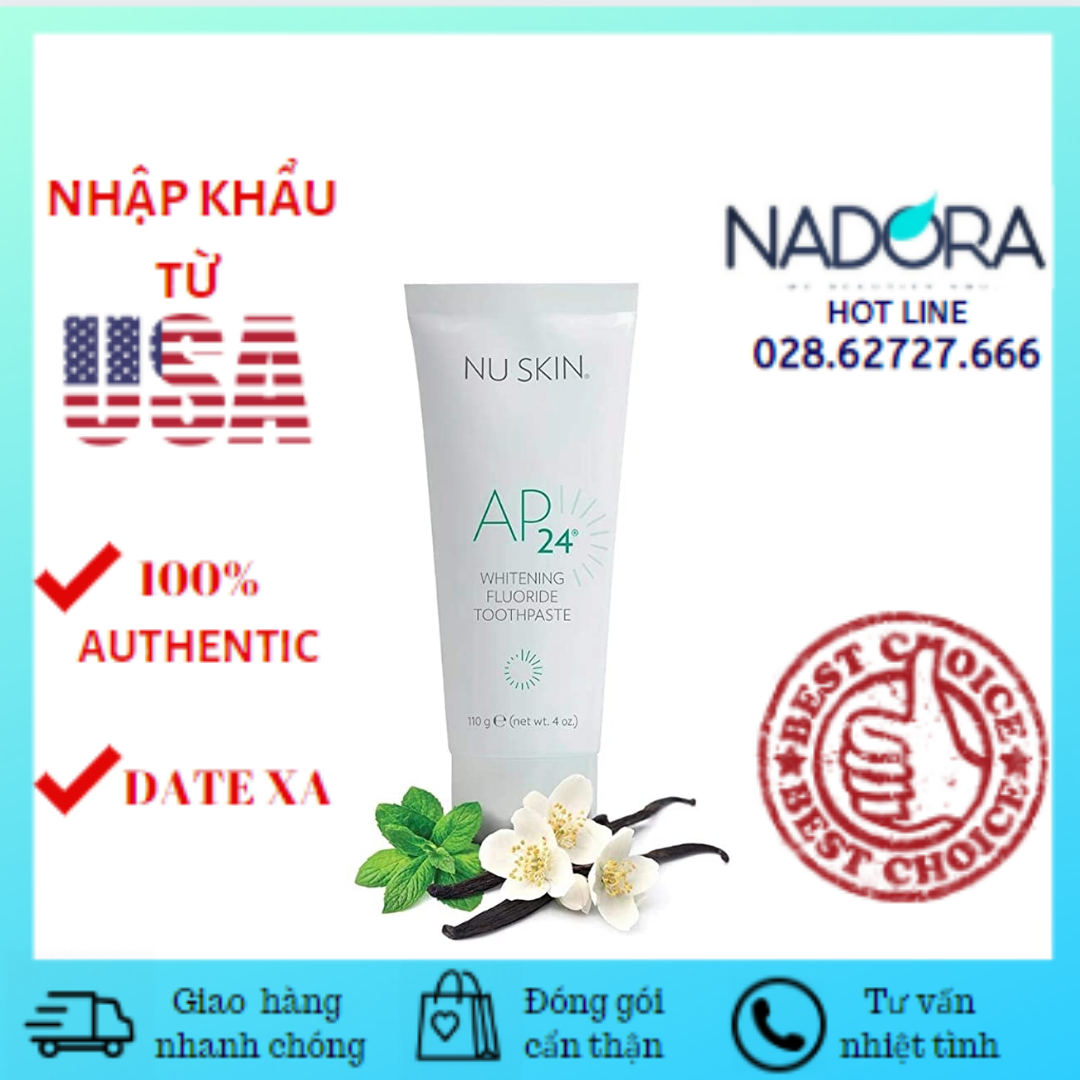KEM ĐÁNH RĂNG TRẮNG SÁNG AP24 WHITENING FLOURIDE TOOTHPASTE