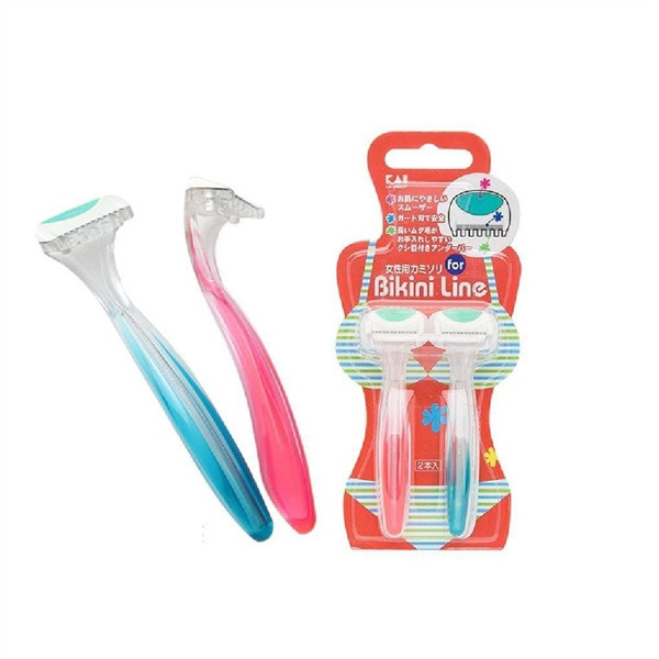 Set 2 dao cạo vùng kín Bikini KAI hàng Nhật Bản (Made in Japan)