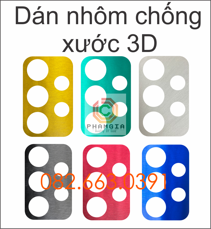 Dán decal nhôm chống xước camera Samsung A51 A71 A52 A72 A52s (4G/5G)