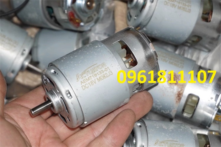Motor máy khoan pin 18v 775 cổ bạc 15mm, motor 18v máy khoan pin, motor 775 18v cho máy khoan pin