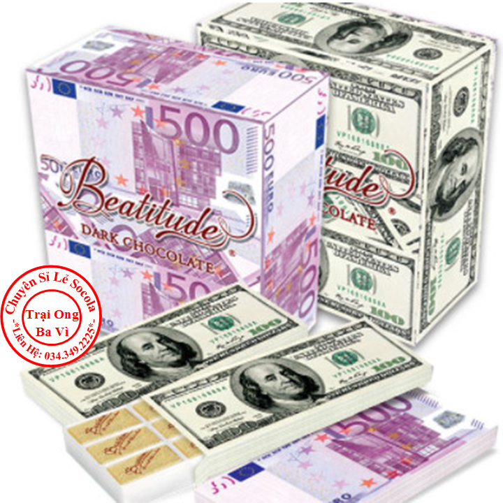 Socola thanh hộp hình usd 58 gam seri phú quý