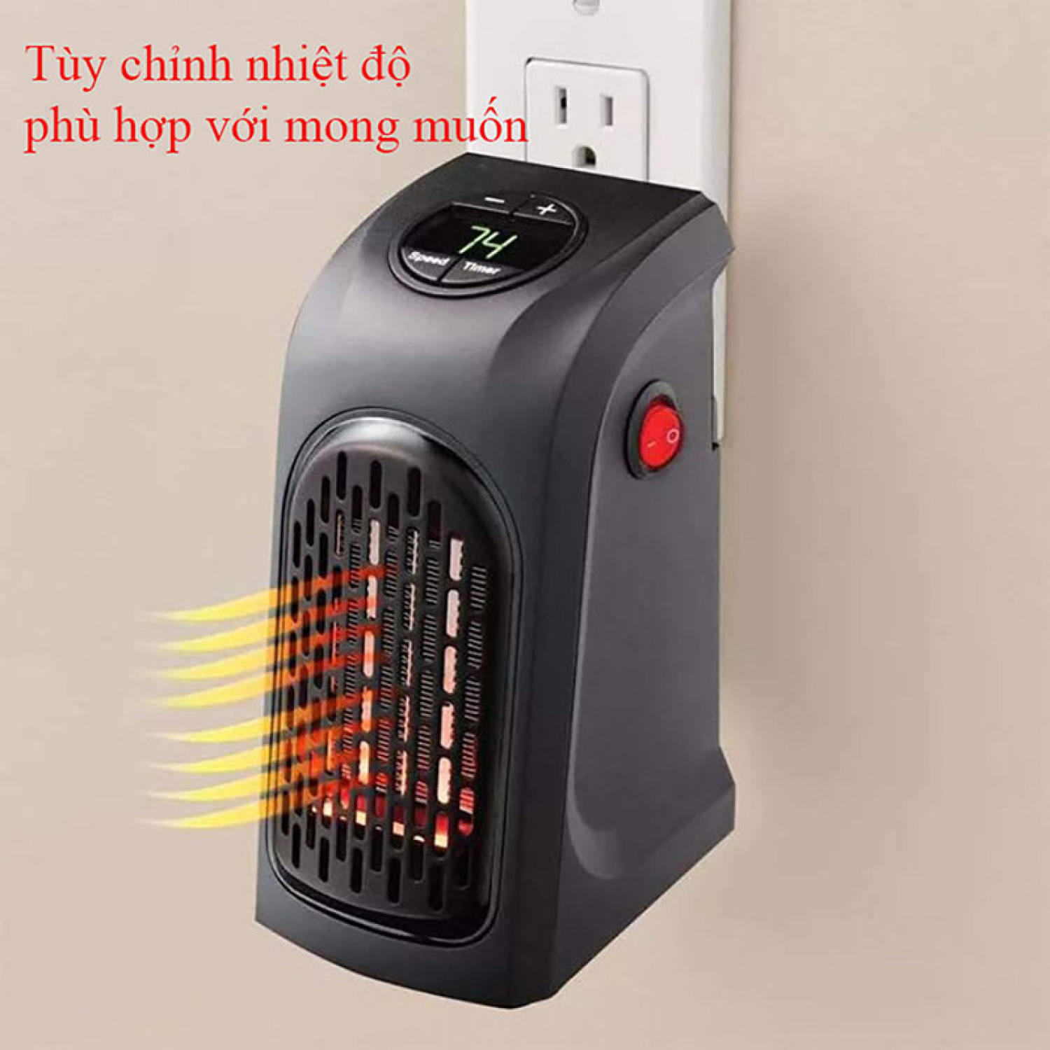 Quạt sưởi, Máy sưởi cắm điện mini Handy Heater