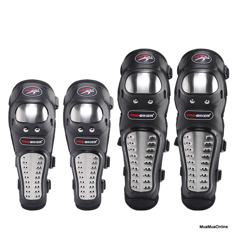 Đồ bảo hộ tay chân đi xe máy pro-biker inox cao cấp