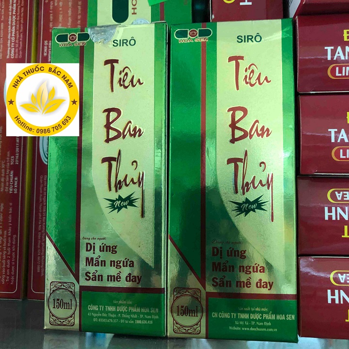 TIÊU BAN THỦY (SIRO TIÊU BAN THỦY) – HỖ TRỢ DỊ ỨNG