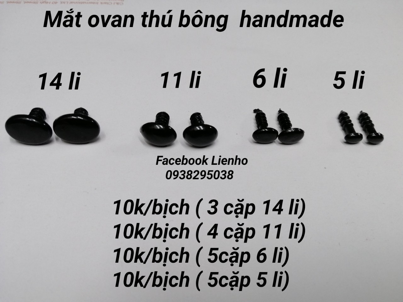 Mắt ovan handmade