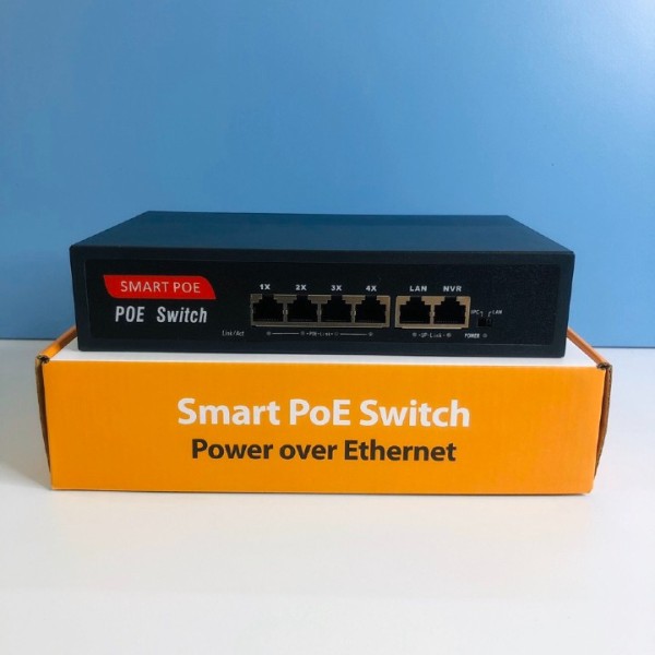 Bảng giá Switch Smart 4 Port POE + 2 Uplink 10/100Mbps SW4K Cấp Nguồn Qua Mạng Phong Vũ