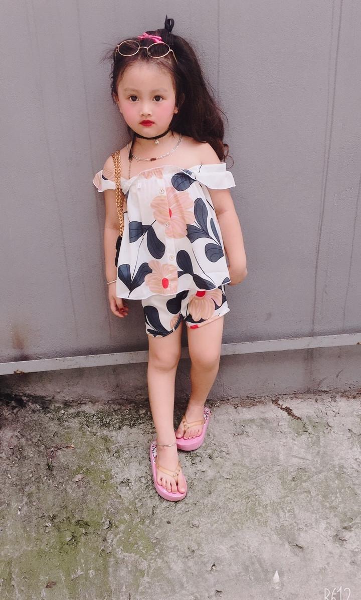 bộ lụa cánh tiên cho bé gái