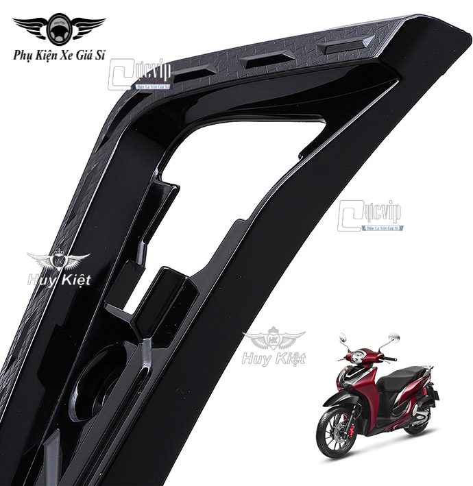 Ốp Gác Chân Sau SH 2020 Đen Bóng Cao Cấp MS3277