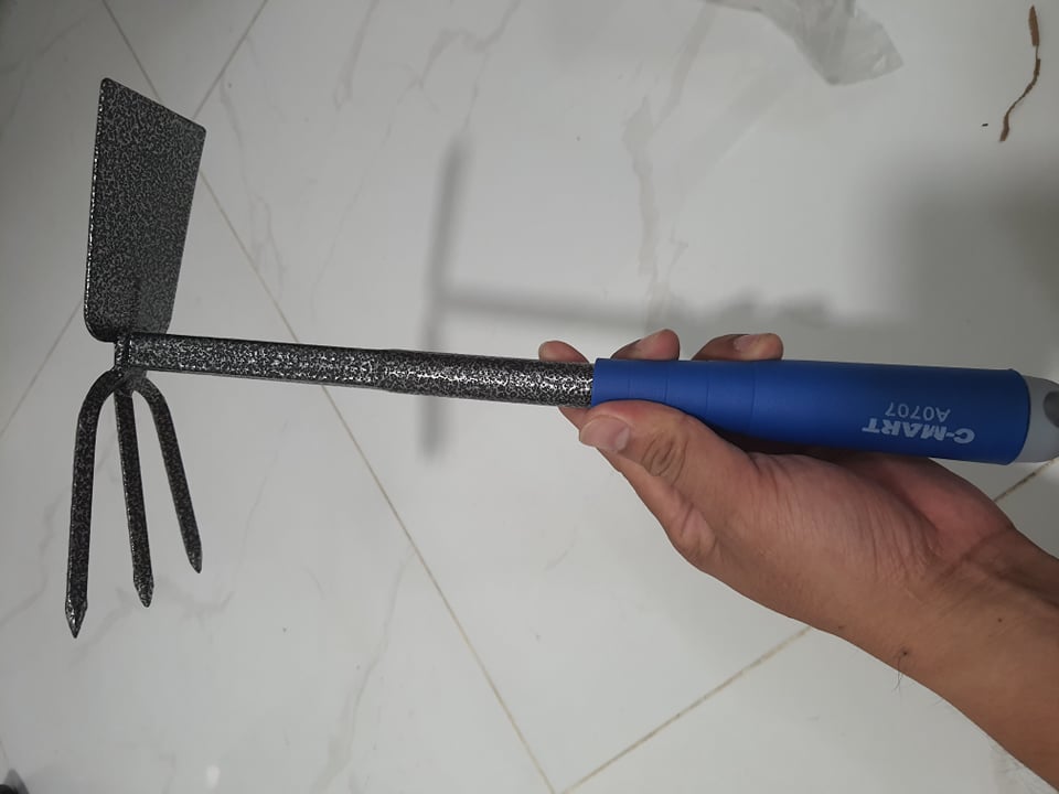 Dụng cụ làm vườn cuốc cào innox A0707 cao cấp mini LV126