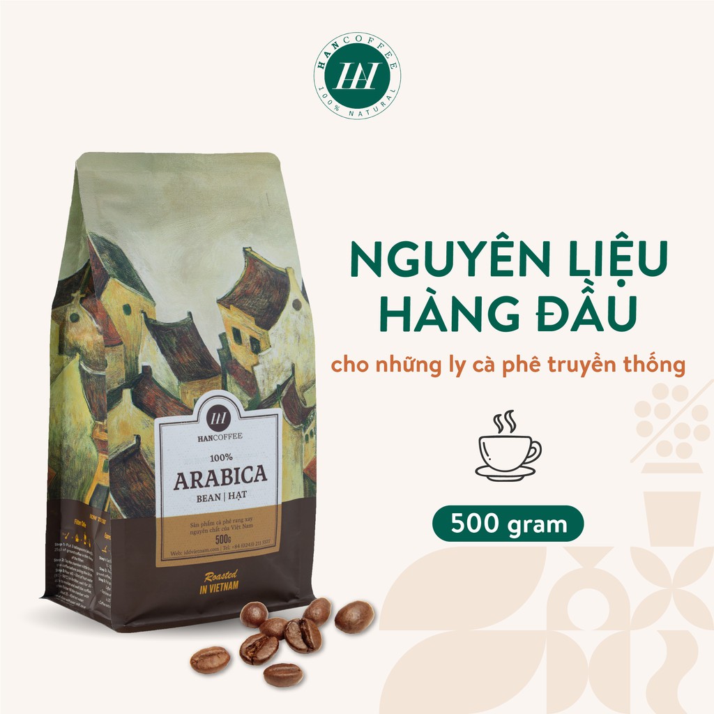 [Thùng] HANCOFFEE Standard  Robusta Thùng 20 túi 500g