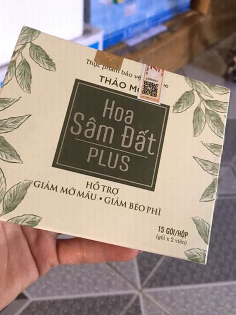 Trà giảm cân Hoa Sâm Đất Plus (15 gó, chính hãng)