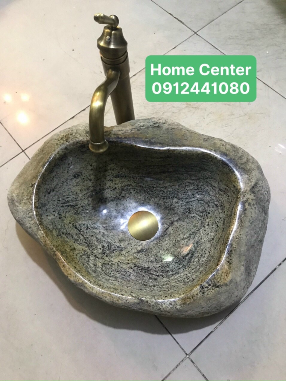 Lavabo đá Vân mây