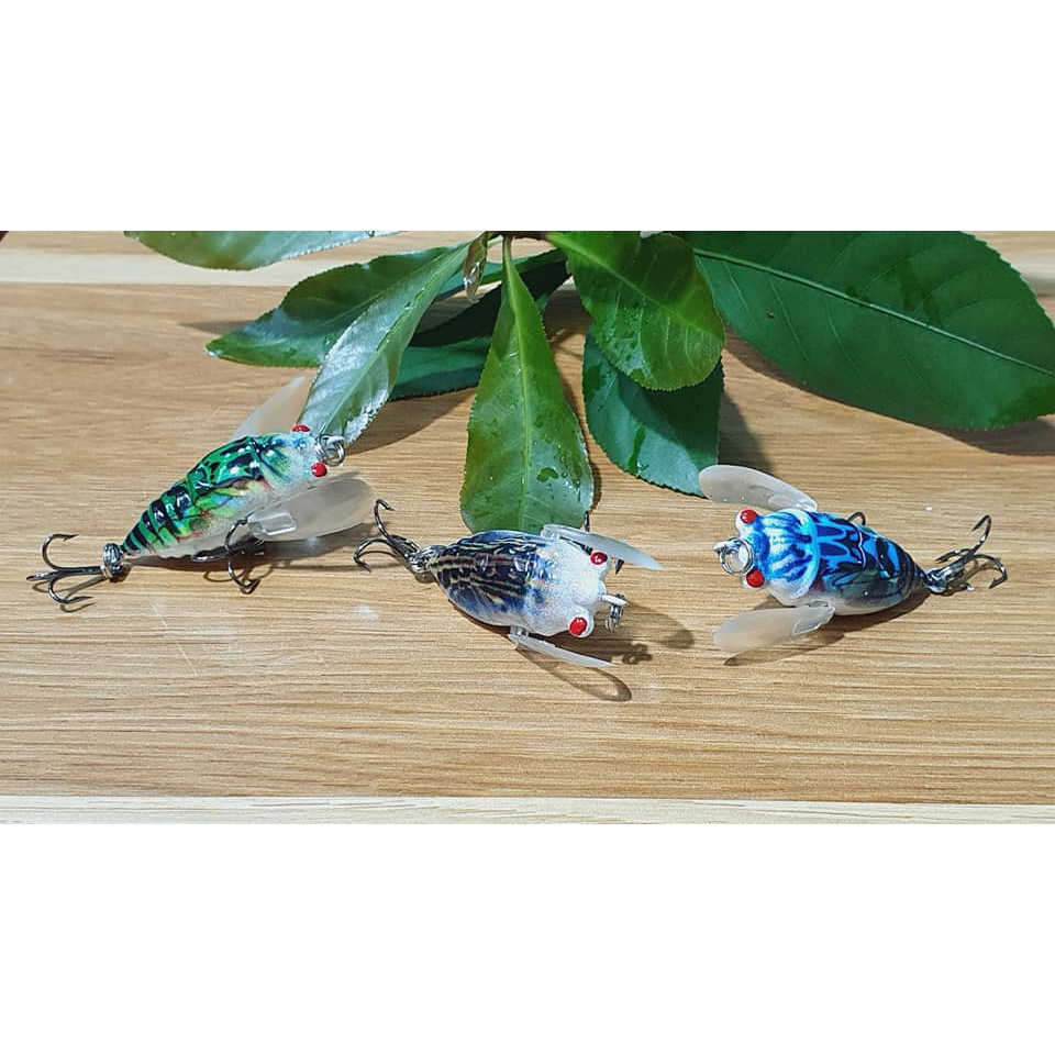 Mồi lure giả VE SẦU có cánh