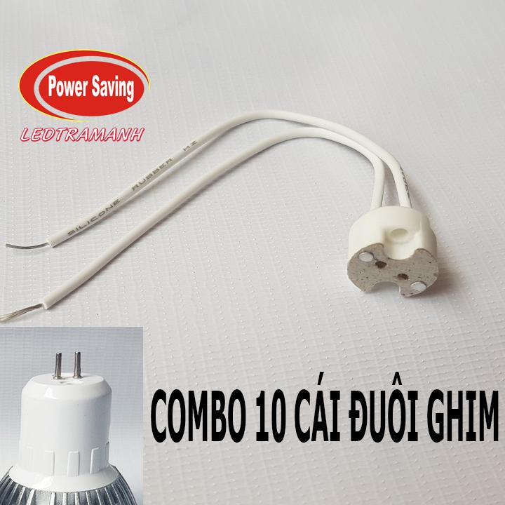 Combo 10 đuôi ghim sử dụng cho bóng đèn ghim mr16