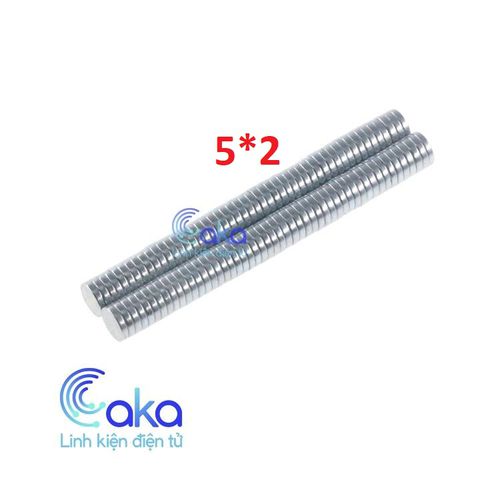 Bộ 10 Nam châm tròn 5x2mm Nam châm đất hiếm