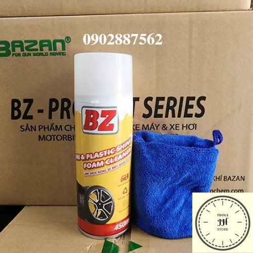 Chai xịt bóng vỏ, nhựa nhám BZ dưỡng nhám 450ml