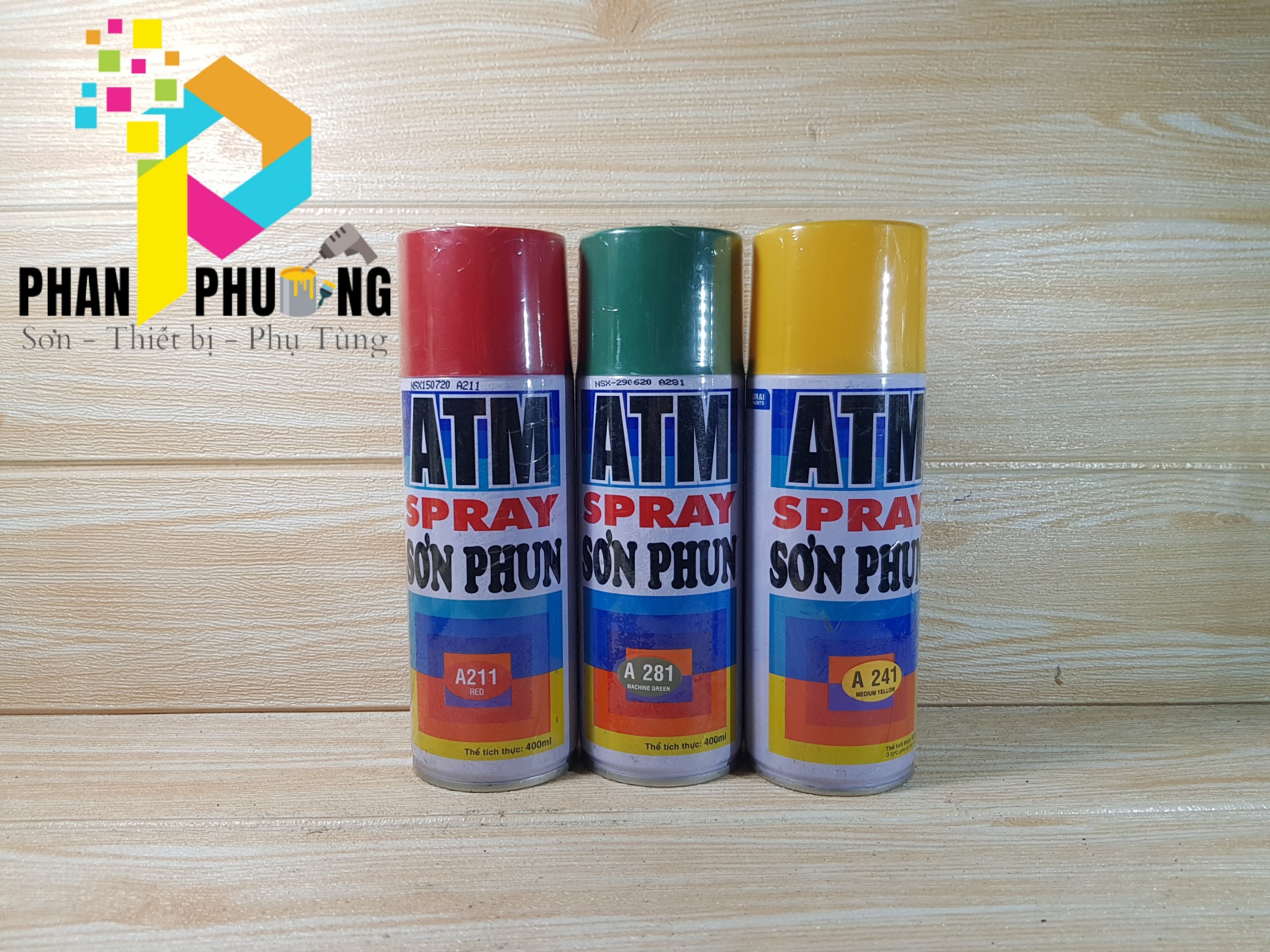 SƠN PHUN / SƠN XỊT ATM SPRAY ĐỦ MÀU 400ml