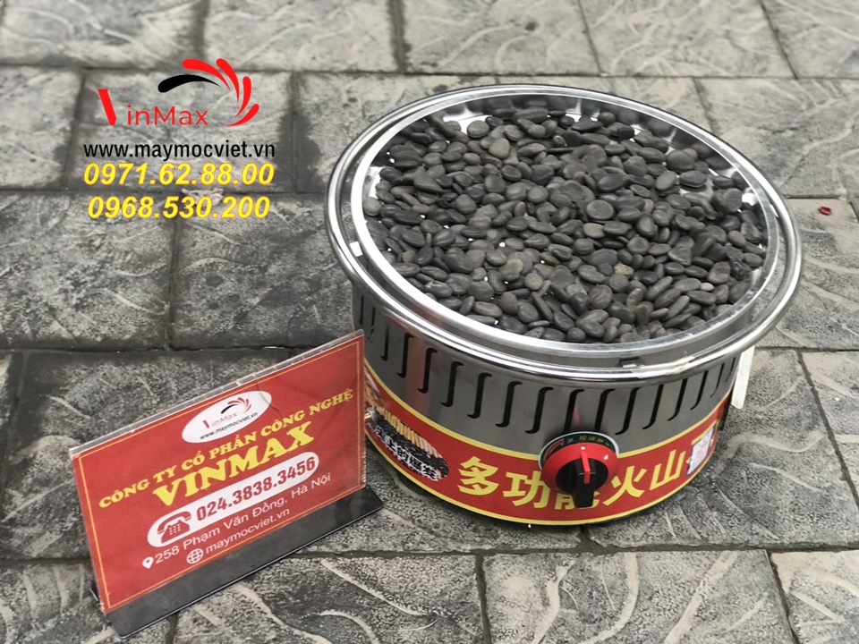 Bếp nướng đá hà khẩu nướng lạp xưởng, lạp sườn xúc xích