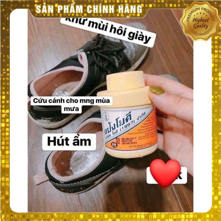 Phấn khử mùi hôi chân và giày yoki 60gam thái lan