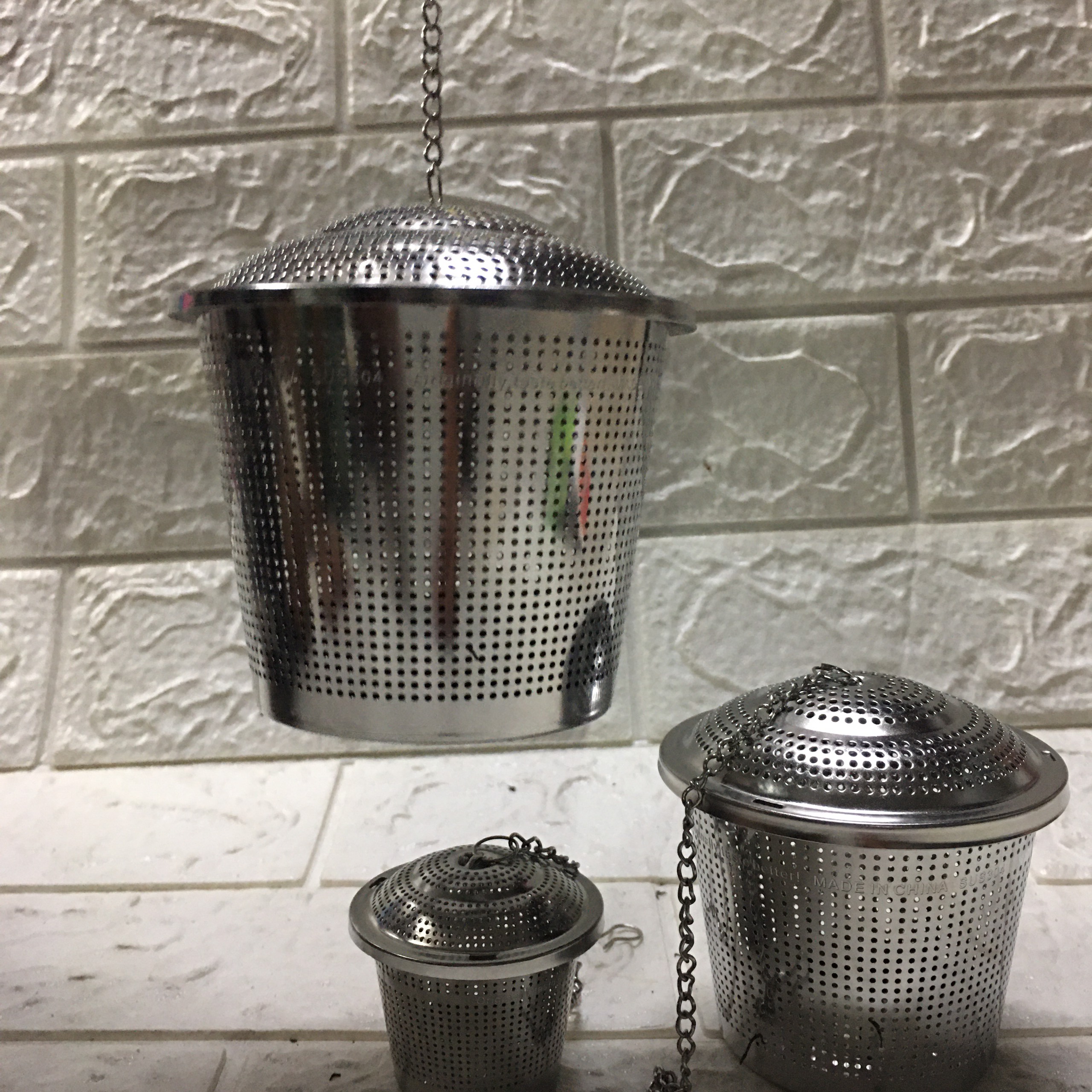 [HCM]Dụng cụ lọc trà thả ấm inox 304
