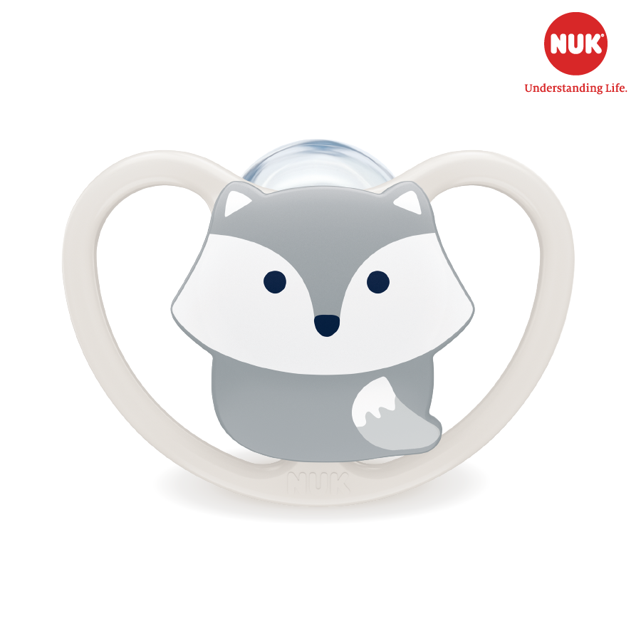 BỘ 2 TI GIẢ NUK SPACE SILICONE 0-6M
