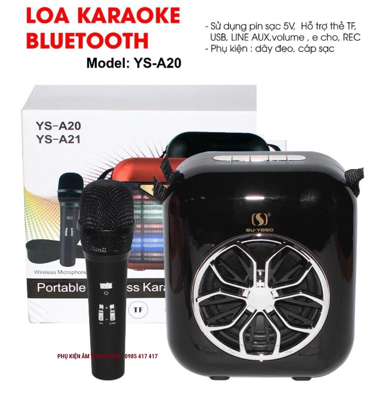 Loa bluetooth Karaoke YS-A20-21 - Xách tay mini di động