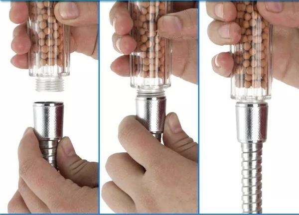 [HCM]VÒI SEN TĂNG ÁP LỌC NANO DÂY 1M5 (Nhựa ABS dây Inox)