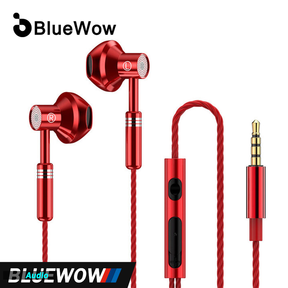 BlueWow Tai Nghe Âm Thanh Nổi 9D Có Mic Cho Điện Thoại Di Động Tai Nghe Có Dây Nhét Tai Cho Nữ Tai Nghe Dây Bass Tai Nghe Nhét Tai Tai Nghe Điện Thoại A601 Có Micrô