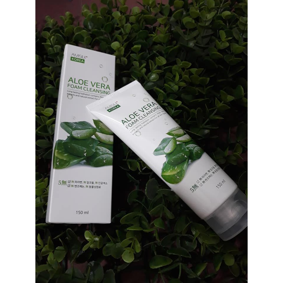 Sữa Rửa Mặt Amisilk Hàn Quốc nha đam 150ml